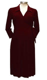 Collar Wrap Maternity Dress - tummystyle.com