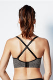 Bravado Body Silk Seamless Yoga Nursing Bra - Heather Charcoal - tummystyle.com