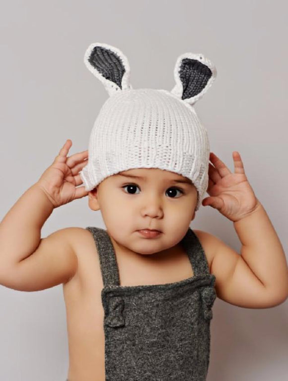 Blueberry HIll White Bamboo Bunny Hat - tummystyle.com