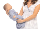 Olian Princess Blue 3 Piece Maternity/Nursing Set