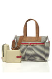 Babymel Cara Navy Stripe Diaper Bag - tummystyle.com