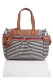 Babymel Cara Navy Stripe Diaper Bag - tummystyle.com