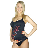 Bikini Thief Black St. Barts Tankini - tummystyle.com
