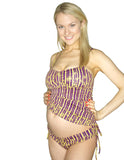 Bikini Thief Royal Purple Bamboo Montauk Tankini - tummystyle.com