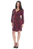 Everly Grey Lexi Lipstick Abstract Maternity Dress - tummystyle.com