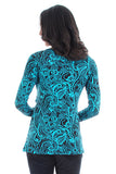 Everly Grey Bailey Jade Floral Maternity/Nursing Top - tummystyle.com