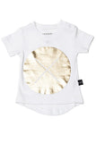 Huxbaby Gold Circle Cross Drop Back Tee - tummystyle.com