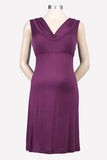 Japanese Weekend Scoop V Maternity/Nursing Dress (Black) - tummystyle.com