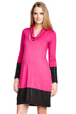 Maternal America Cowl Neck Sequin Maternity Dress - tummystyle.com
