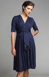 Maternal America Front Tie Keyhole Dress - tummystyle.com