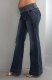 Maternal America Megan Blue Maternity Jeans - tummystyle.com