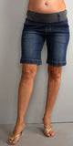 Maternal America Megan Denim Maternity Shorts - tummystyle.com