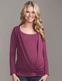 Maternal America Criss Cross Maternity/Nursing Top - tummystyle.com