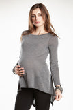 Maternal America Fish Tail Maternity Sweater - tummystyle.com