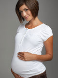 Maternal America Henley Maternity Top - tummystyle.com