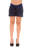 Olian Maternity Blue Denim Maternity Shorts - tummystyle.com