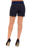 Olian Maternity Blue Denim Maternity Shorts - tummystyle.com