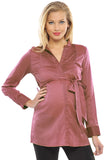 Olian V-Neck Maternity Blouse - tummystyle.com