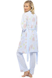 Olian 4 - Piece Chrysanthemum Pajama Set (Pink or Blue) - tummystyle.com