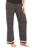 Olian Maternity Black Rose Nursing 3 Piece Pajama Set - tummystyle.com