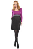 Olian Sugar Plum Maternity Dress - tummystyle.com
