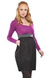 Olian Sugar Plum Maternity Dress - tummystyle.com