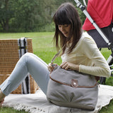 Babymel Satchel Blue Stripe Diaper Bag - tummystyle.com