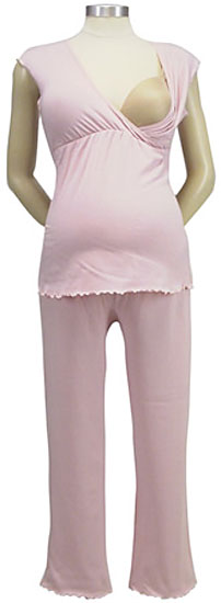 Navy Spot Maternity & Nursing Short Pyjama Set, JoJo Maman Bebe