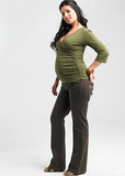 5 Pocket Colored Denim Maternity Jeans (Size-Large) - tummystyle.com