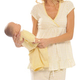 Olian Princess Yellow 3 Piece Maternity/Nursing Set