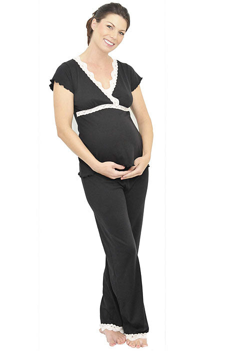 Belabumbum Ariel Lacey Maternity/Nursing Pajamas - tummystyle.com