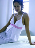 Cotton Dot Lotus Nursing Chemise - XL Pink or Blue - tummystyle.com