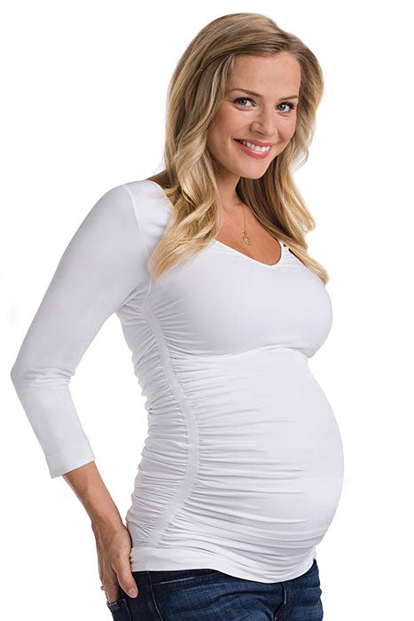 Bella Band Essentials Ruched Long Sleeve Top - tummystyle.com