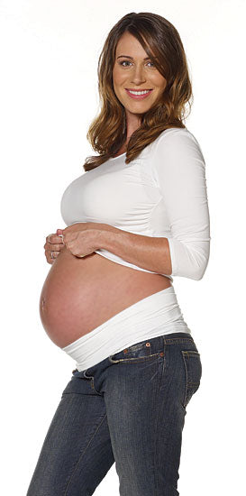 Isabel Maternity by Ingrid & Isabel Under Belly 90' Straight Maternity Pant  - Iabel Maternity by Ingrid & Iabel™ Medium Wah 14 - ShopStyle