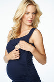 Maternal America Maternity/Nursing Ruched Dress - tummystyle.com