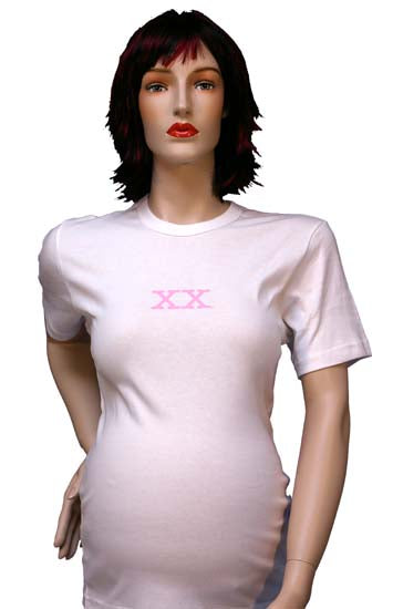 xx (White) Maternity T-Shirt - tummystyle.com