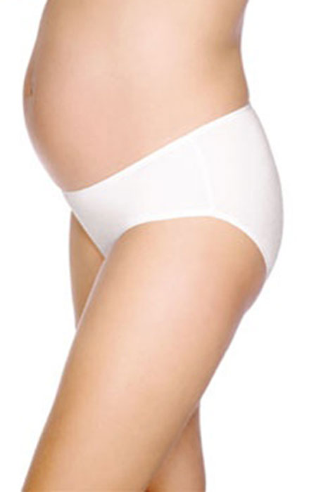 Over the Belly Maternity Brief Panty - 2 Pack CafeAuLait