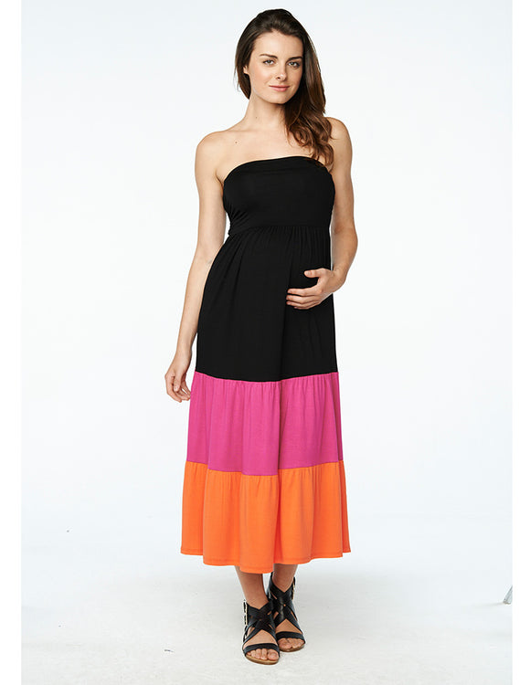 Maternal America Convertible Strapless Ombre Dress/Skirt - tummystyle.com