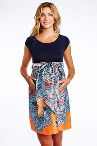 Maternal America Paisley Tie Maternity Dress (SO) – TummyStyle Maternity & Baby Maternal America Paisley Tie Maternity Dress (SO) – TummyStyle Maternity & Baby
