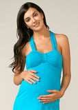 Maternal America Halter Dress w/Cups - tummystyle.com