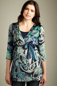 Maternal America Charmuese Nursing Blouse - tummystyle.com