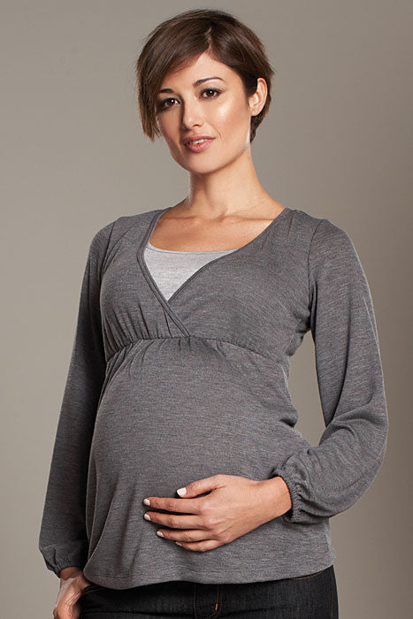 Maternal America Cotton Maternity/Nursing Sweater – TummyStyle