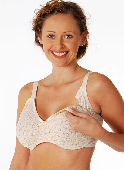 Odeerbi Nursing Bras for Women 2024 No Underwire Sexy Ultra-Slim Lace  Breast Feeding Bra Black