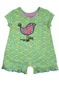Mimi & Maggie Standing Bird Baby Romper - tummystyle.com