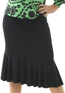 Olian Ruffle Hour Glass Maternity Skirt (Small) - tummystyle.com