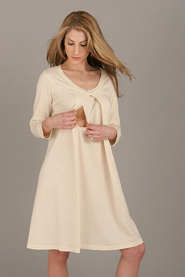 Organic Jersey Hospital Nursing Gown – TummyStyle Maternity & Baby
