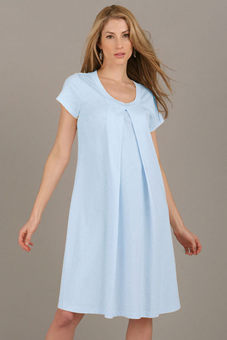 Organic Short Sleeeve Hospital Nursing Gown