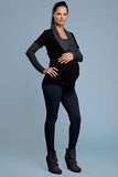 Knit Denim Maternity Leggings - tummystyle.com
